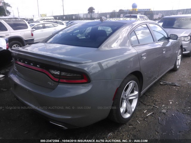 2C3CDXCT9JH125483 - 2018 DODGE CHARGER R/T GRAY photo 4