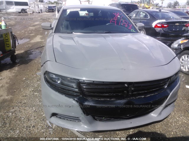 2C3CDXCT9JH125483 - 2018 DODGE CHARGER R/T GRAY photo 6