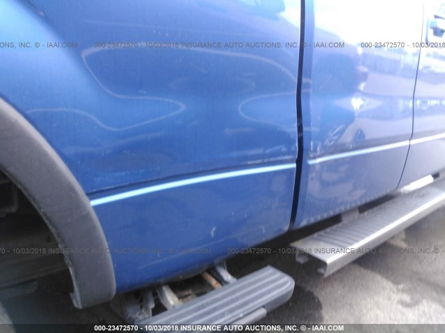 1FTFX1ET0CFA67620 - 2012 FORD F150 SUPER CAB BLUE photo 6