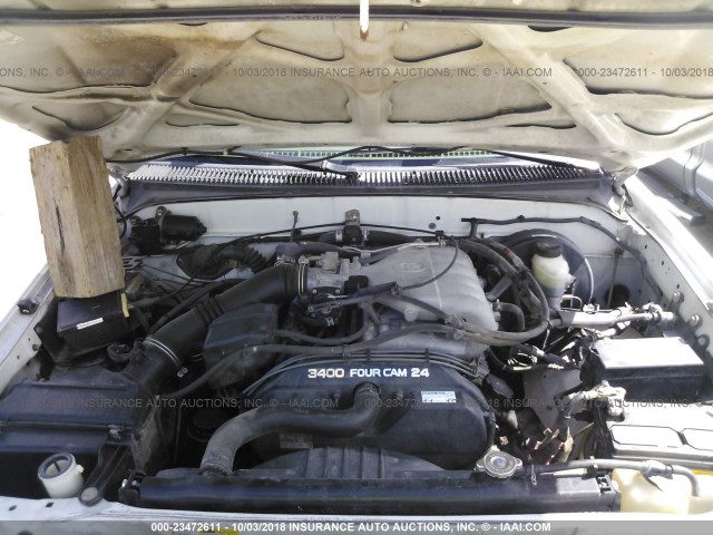 5TESN92N54Z341326 - 2004 TOYOTA TACOMA XTRACAB PRERUNNER თეთრი ფოტო 10