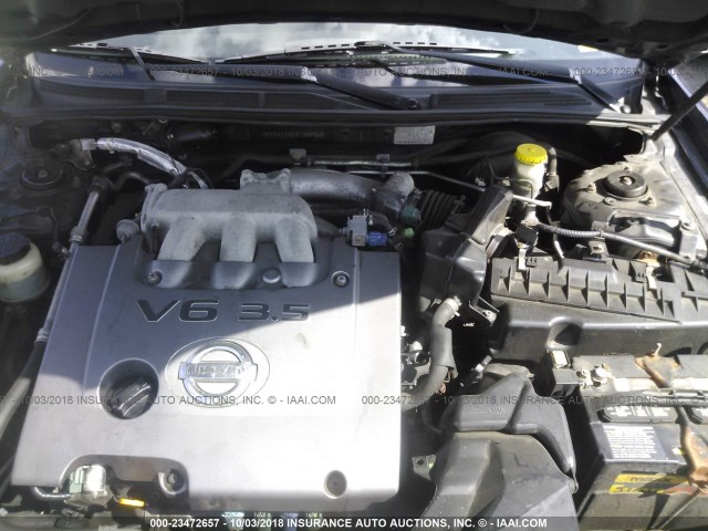 JN1DA31AX2T305565 - 2002 NISSAN MAXIMA GLE/SE BLUE photo 10