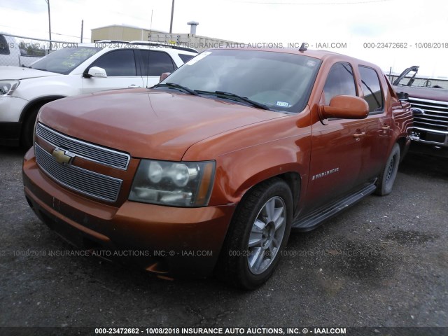 3GNEC12J27G305473 - 2007 CHEVROLET AVALANCHE C1500 ORANGE photo 2