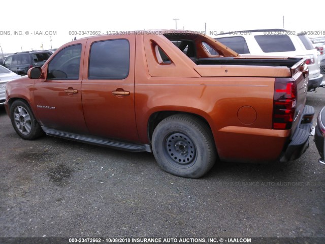 3GNEC12J27G305473 - 2007 CHEVROLET AVALANCHE C1500 ORANGE photo 3