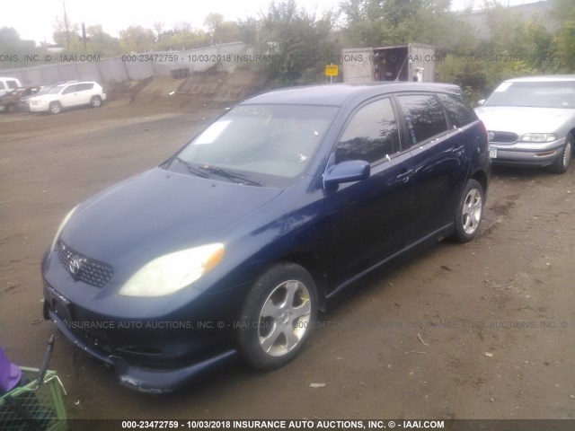 2T1KY38E83C017559 - 2003 TOYOTA COROLLA MATRIX XRS BLUE photo 2