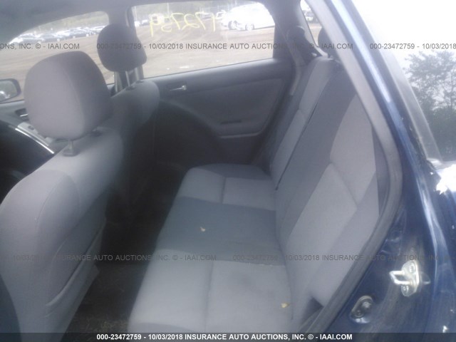 2T1KY38E83C017559 - 2003 TOYOTA COROLLA MATRIX XRS BLUE photo 8