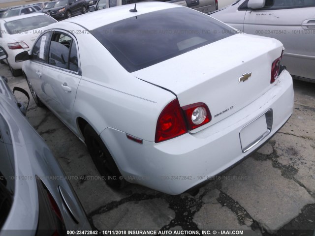 1G1ZC5EB2AF202383 - 2010 CHEVROLET MALIBU 1LT WHITE photo 3