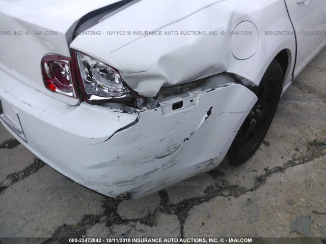 1G1ZC5EB2AF202383 - 2010 CHEVROLET MALIBU 1LT WHITE photo 6