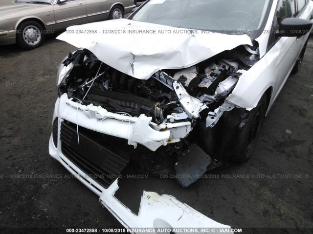 1FADP3E20EL226575 - 2014 FORD FOCUS S WHITE photo 6