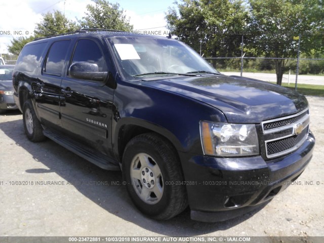 1GNUCJE04AR240566 - 2010 CHEVROLET SUBURBAN C1500 LT BLACK photo 1