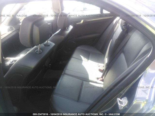 WDDGF4HB4DA743342 - 2013 MERCEDES-BENZ C 250 GRAY photo 8