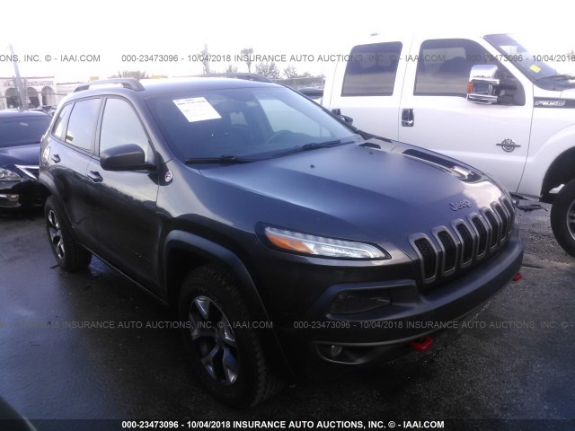 1C4PJMBS3EW246918 - 2014 JEEP CHEROKEE TRAILHAWK GRAY photo 1