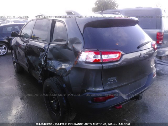 1C4PJMBS3EW246918 - 2014 JEEP CHEROKEE TRAILHAWK GRAY photo 3