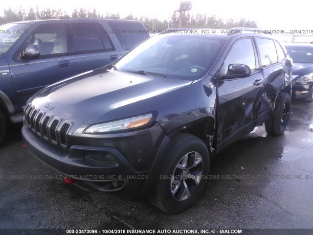 1C4PJMBS3EW246918 - 2014 JEEP CHEROKEE TRAILHAWK GRAY photo 6