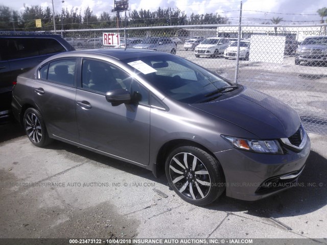 19XFB2F95FE022629 - 2015 HONDA CIVIC EXL 棕色 照片 1