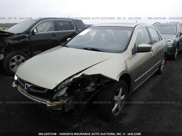 1HGCM56693A129025 - 2003 HONDA ACCORD EX TAN photo 2