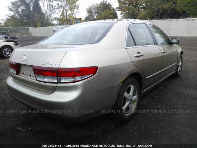 1HGCM56693A129025 - 2003 HONDA ACCORD EX TAN photo 4