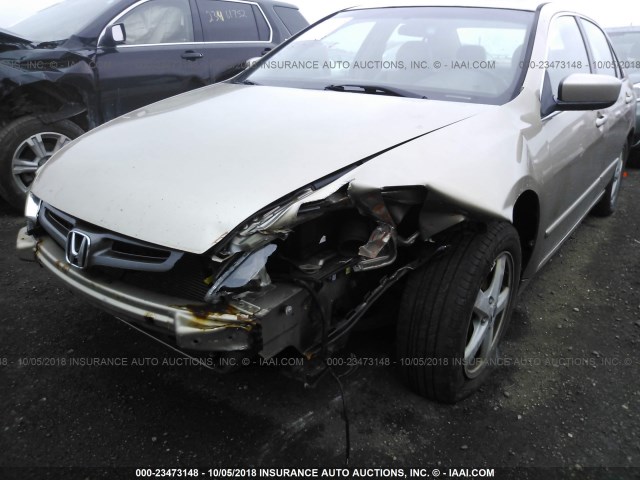 1HGCM56693A129025 - 2003 HONDA ACCORD EX TAN photo 6