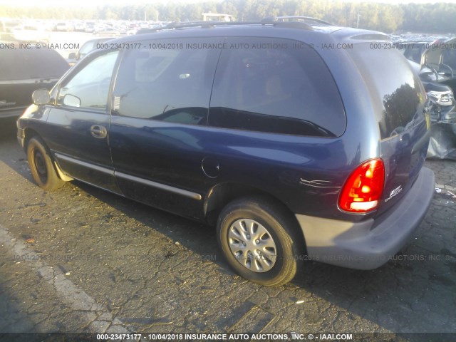 2C4GJ25G7YR762918 - 2000 CHRYSLER VOYAGER Dark Blue photo 3