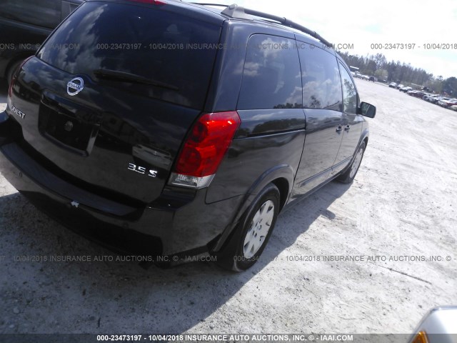 5N1BV28U66N118641 - 2006 NISSAN QUEST S/SE/SL GRAY photo 4