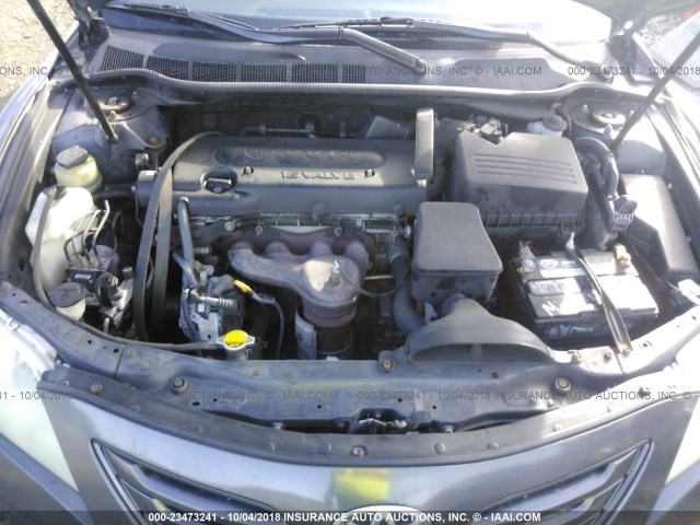 4T1BE46K87U547123 - 2007 TOYOTA CAMRY NEW GENERAT CE/LE/XLE/SE GRAY photo 10
