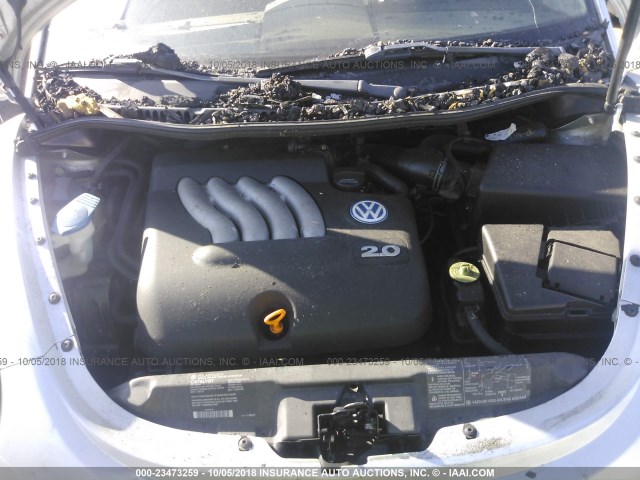 3VWBS21C81M418549 - 2001 VOLKSWAGEN NEW BEETLE GL 银色 照片 10