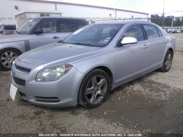 1G1ZC5E07AF180623 - 2010 CHEVROLET MALIBU 1LT ვერცხლისფერი ფოტო 2