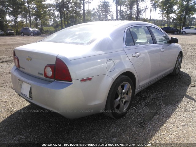 1G1ZC5E07AF180623 - 2010 CHEVROLET MALIBU 1LT ვერცხლისფერი ფოტო 4