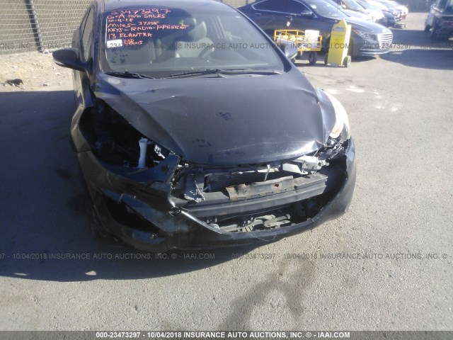 KMHDH6AE7DU015886 - 2013 HYUNDAI ELANTRA COUPE GS/SE BLACK photo 6