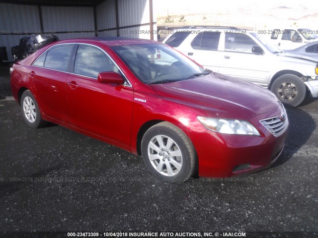 4T1BB46K07U006432 - 2007 TOYOTA CAMRY NEW GENERAT HYBRID RED photo 1