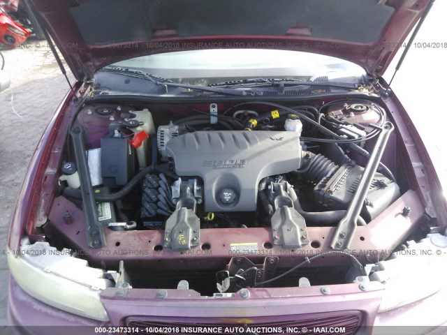 2G4WB52K531133745 - 2003 BUICK REGAL LS MAROON photo 10