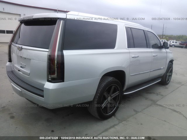 1GYS3HKJ8GR384551 - 2016 CADILLAC ESCALADE ESV LUXURY SILVER photo 4
