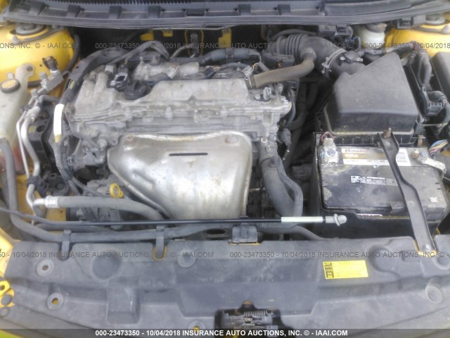 JTKJF5C79C3024253 - 2012 TOYOTA SCION TC 黄色 照片 10