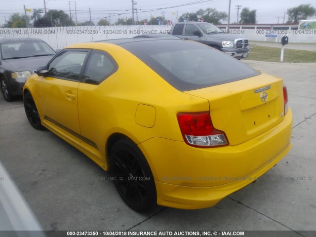 JTKJF5C79C3024253 - 2012 TOYOTA SCION TC 黄色 照片 3
