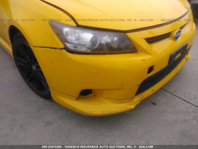 JTKJF5C79C3024253 - 2012 TOYOTA SCION TC 黄色 照片 6