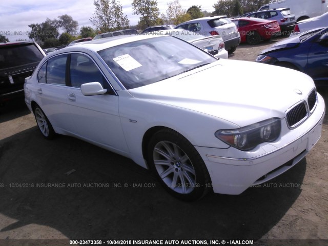 WBAGN63534DS54730 - 2004 BMW 745 LI Blanc photo 1