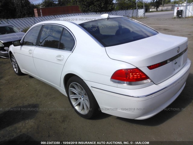 WBAGN63534DS54730 - 2004 BMW 745 LI Blanc photo 3