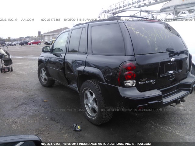 1GNDT13SX82232351 - 2008 CHEVROLET TRAILBLAZER LS/LT BLACK photo 3