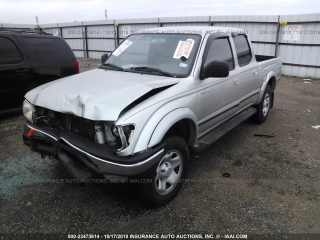 5TEGN92N43Z231517 - 2003 TOYOTA TACOMA DOUBLE CAB PRERUNNER SILVER photo 2