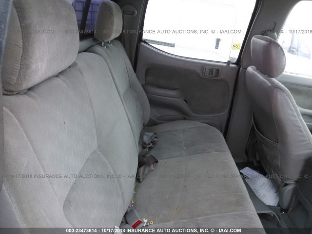 5TEGN92N43Z231517 - 2003 TOYOTA TACOMA DOUBLE CAB PRERUNNER SILVER photo 8