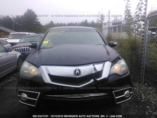 5J8TB2H29BA005415 - 2011 ACURA RDX BLACK photo 6