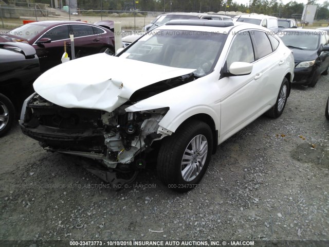 5J6TF3H50CL005306 - 2012 HONDA CROSSTOUR EXL WHITE photo 2