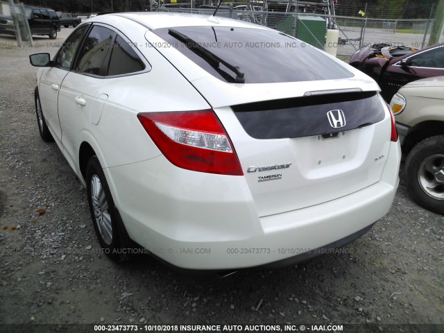 5J6TF3H50CL005306 - 2012 HONDA CROSSTOUR EXL WHITE photo 3