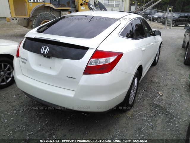 5J6TF3H50CL005306 - 2012 HONDA CROSSTOUR EXL WHITE photo 4