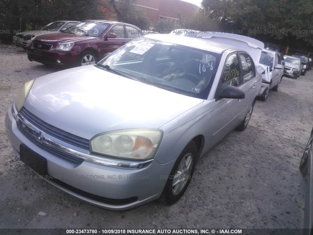 1G1ZT52835F240817 - 2005 CHEVROLET MALIBU LS ნაცრისფერი ფოტო 2