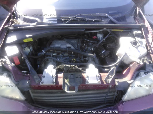 1GNDX03E21D269011 - 2001 CHEVROLET VENTURE MAROON photo 10