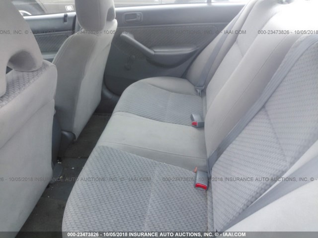 1HGES16395L028930 - 2005 HONDA CIVIC DX VP SILVER photo 8