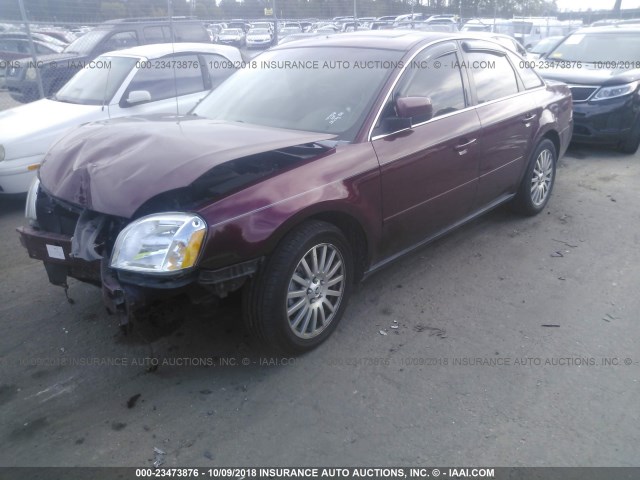 1MEFM431X6G605507 - 2006 MERCURY MONTEGO PREMIER BURGUNDY photo 2