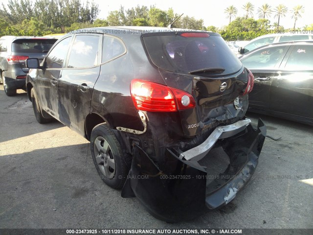 JN8AS58V48W130372 - 2008 NISSAN ROGUE S/SL BLACK photo 3