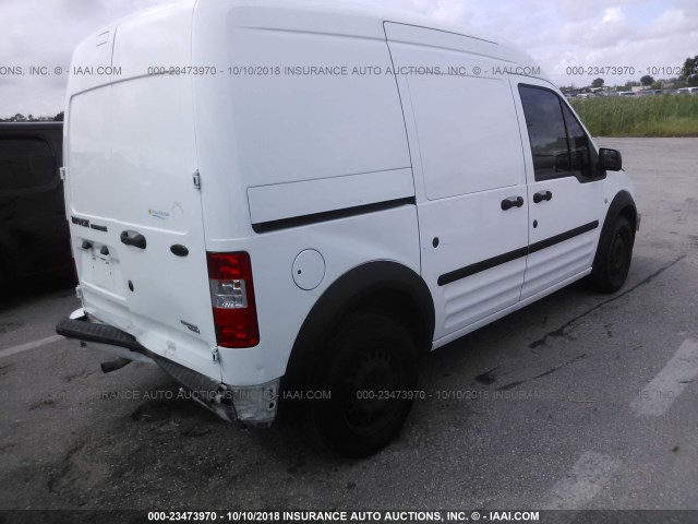 NM0LS7BN1DT133246 - 2013 FORD TRANSIT CONNECT XLT WHITE photo 4