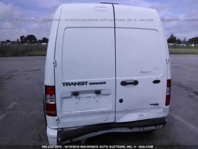 NM0LS7BN1DT133246 - 2013 FORD TRANSIT CONNECT XLT WHITE photo 6